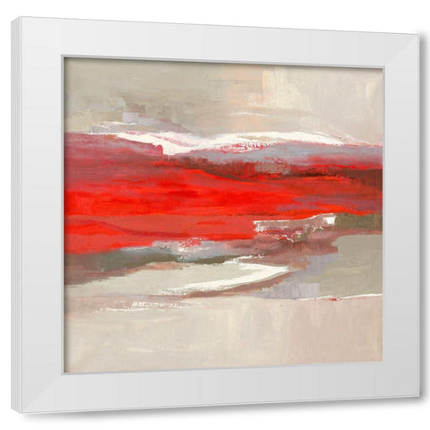 Laque Rouge White Modern Wood Framed Art Print by Parise, Chantal