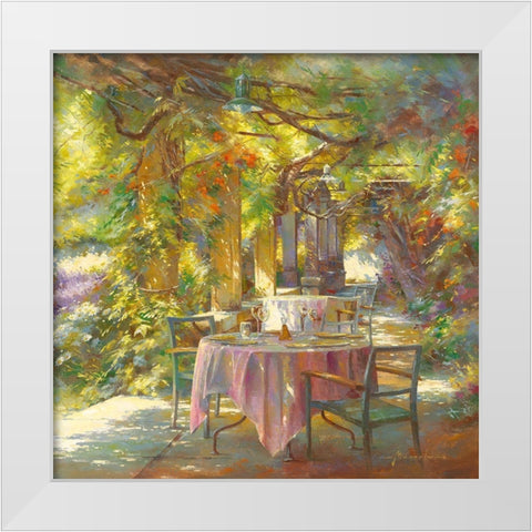 Instant benit White Modern Wood Framed Art Print by Messely, Johan