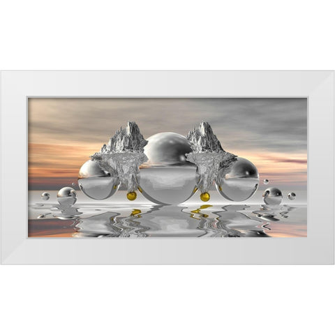 Silverhill White Modern Wood Framed Art Print by Hillert, Peter