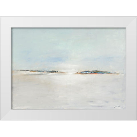 Birds Fly White Modern Wood Framed Art Print by Arns-Muller, Monika