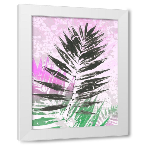 Leaf Study rose II White Modern Wood Framed Art Print by SARA Design