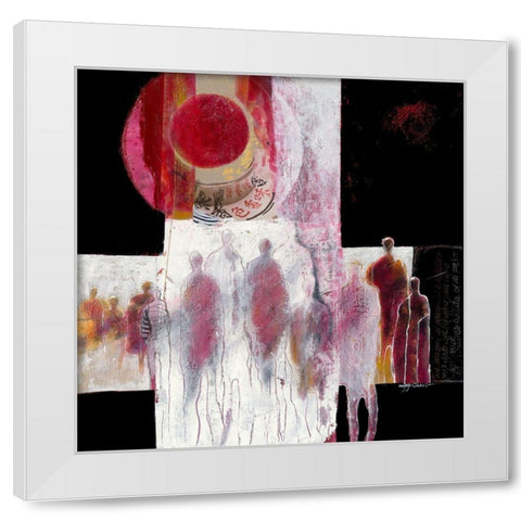 In het voorbij gaan I White Modern Wood Framed Art Print by van Ginkel, Marjolijn