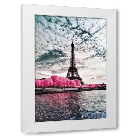 IR on Lady-Paris - Infrared Photography  White Modern Wood Framed Art Print by Gee, Tonee