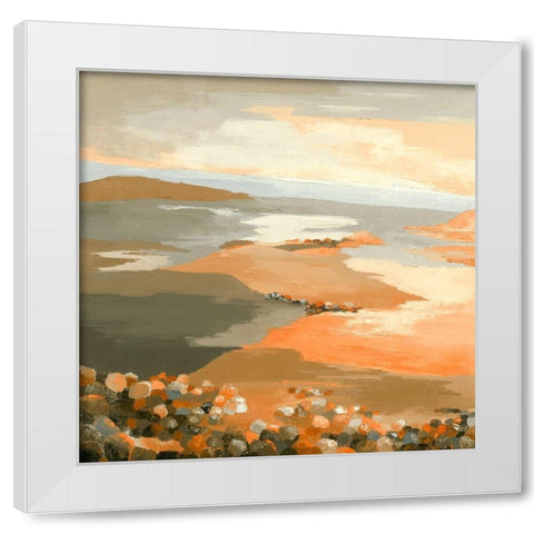 Laube du monde White Modern Wood Framed Art Print by Mauviel, Laurence