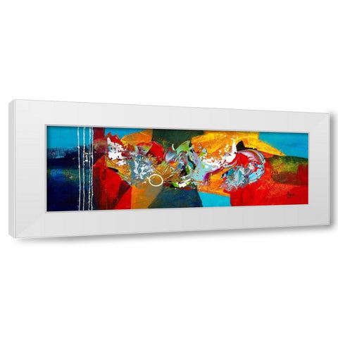 Un monde parfait White Modern Wood Framed Art Print by Jadis