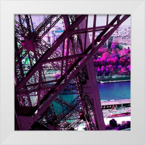 Printemps a Paris White Modern Wood Framed Art Print by Tomas, Lisa