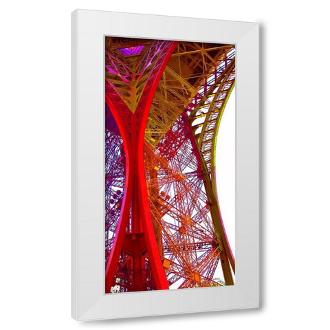 Pilier en couleurs White Modern Wood Framed Art Print by Tomas, Lisa