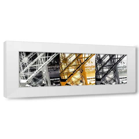Blanc-Or-Gris White Modern Wood Framed Art Print by Tomas, Lisa