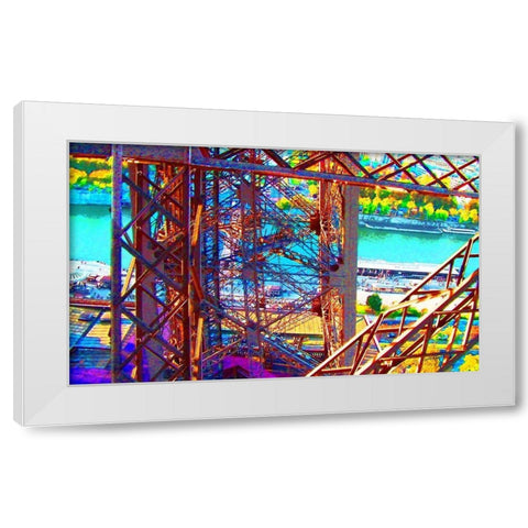 Soleil couchant White Modern Wood Framed Art Print by Tomas, Lisa