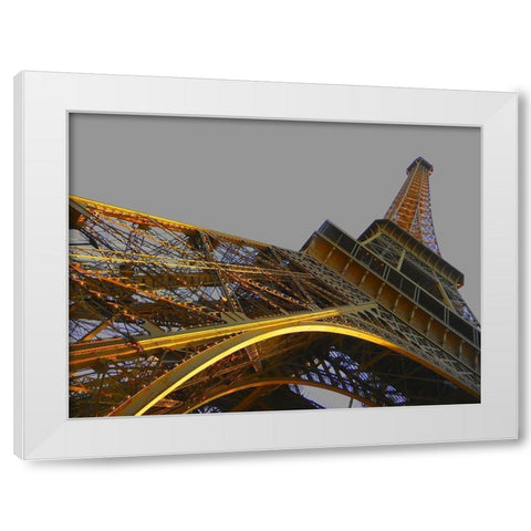 Tour en or White Modern Wood Framed Art Print by Tomas, Lisa