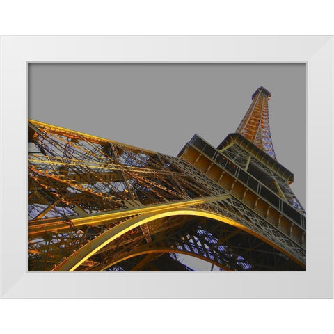 Tour en or White Modern Wood Framed Art Print by Tomas, Lisa