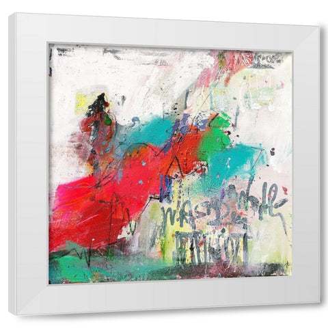 Was Du wolle White Modern Wood Framed Art Print by Reinhold, Thomas F.