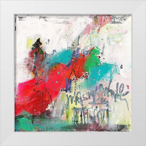 Was Du wolle White Modern Wood Framed Art Print by Reinhold, Thomas F.