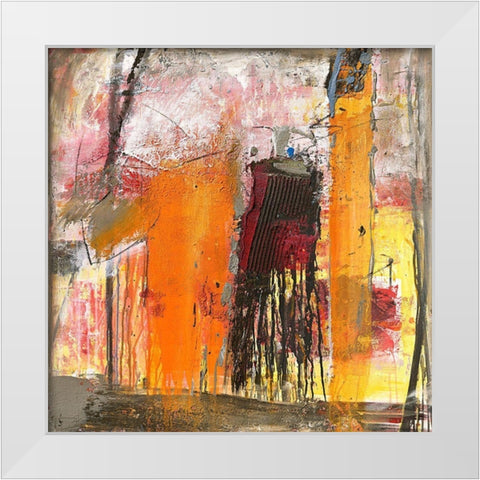 Number I White Modern Wood Framed Art Print by Reinhold, Thomas F.