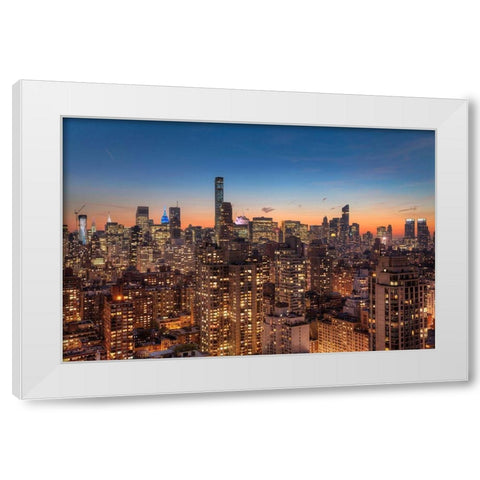 Skyrace White Modern Wood Framed Art Print by Terrible, Aurelien