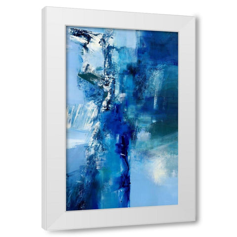 La vie en bleu IÂ  White Modern Wood Framed Art Print by Ball, Veronique