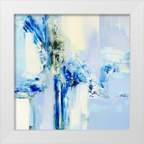 Mineral IVÂ  White Modern Wood Framed Art Print by Ball, Veronique