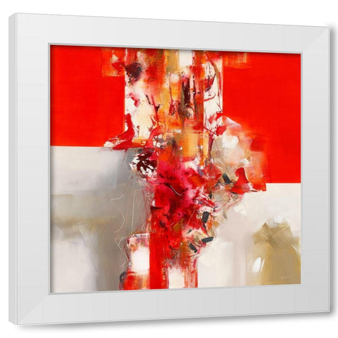 Jazz IVÂ  White Modern Wood Framed Art Print by Ball, Veronique