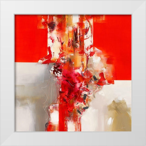 Jazz IVÂ  White Modern Wood Framed Art Print by Ball, Veronique