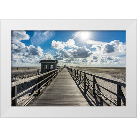 Hope White Modern Wood Framed Art Print by Lichtenwalter, Tom