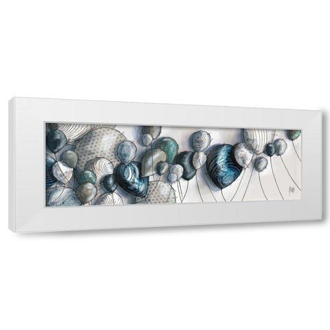 Prolongements White Modern Wood Framed Art Print by Maurier, Geraldine
