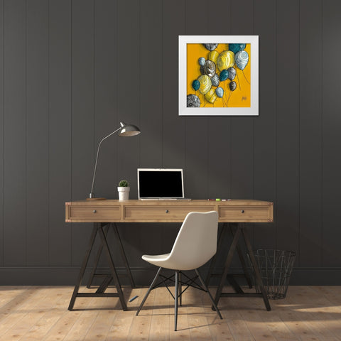 Sans titre II White Modern Wood Framed Art Print by Maurier, Geraldine