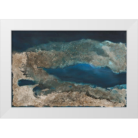 Fiordo III White Modern Wood Framed Art Print by Kotyba, Marion