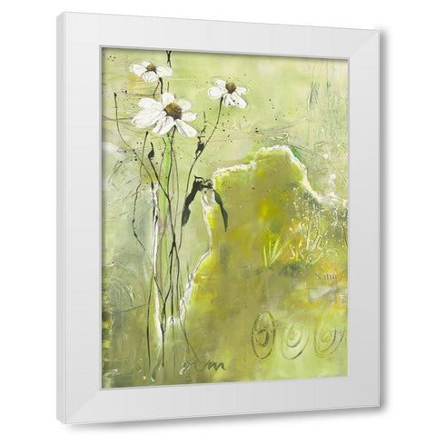 Quand je me promene... I White Modern Wood Framed Art Print by Zacher-Finet, Isabelle