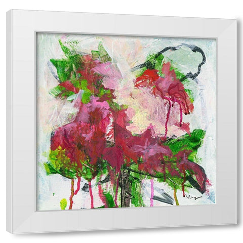 Poisonettia White Modern Wood Framed Art Print by Mayer, Verena