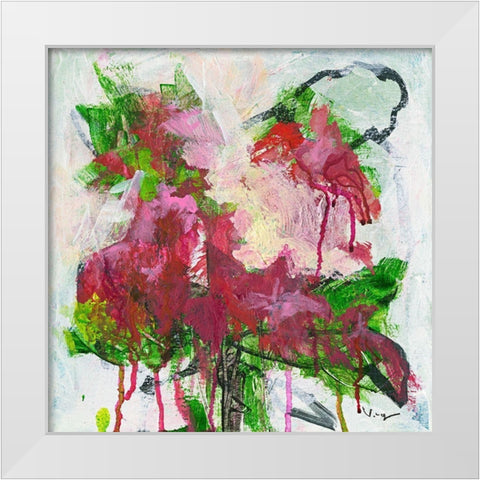 Poisonettia White Modern Wood Framed Art Print by Mayer, Verena