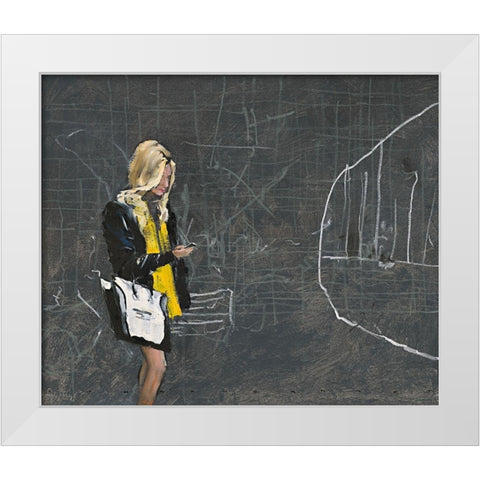 Online White Modern Wood Framed Art Print by Groenhart, Jan