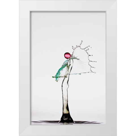 The Angel White Modern Wood Framed Art Print by Sanchez, Manuel