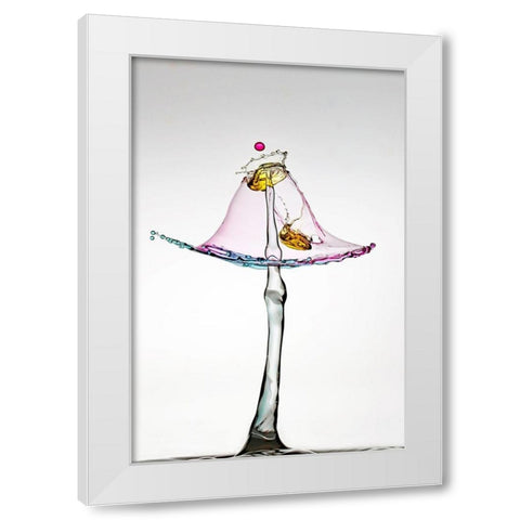 Incrustation White Modern Wood Framed Art Print by Sanchez, Manuel