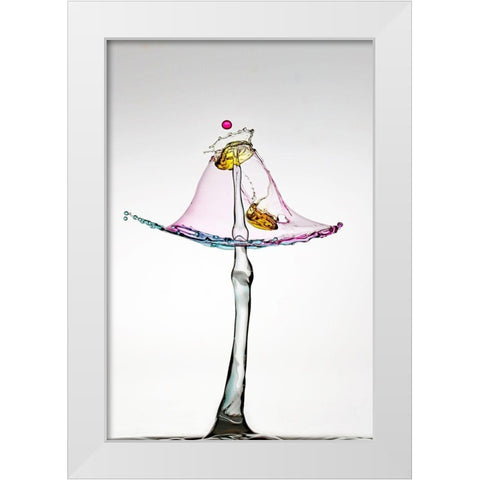 Incrustation White Modern Wood Framed Art Print by Sanchez, Manuel