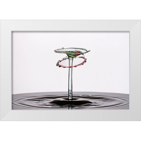 Hula Hoop Cocktail White Modern Wood Framed Art Print by Sanchez, Manuel