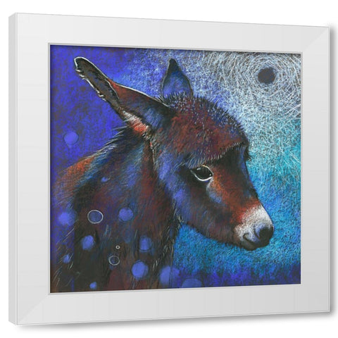 Eselchen White Modern Wood Framed Art Print by Botman, Loes