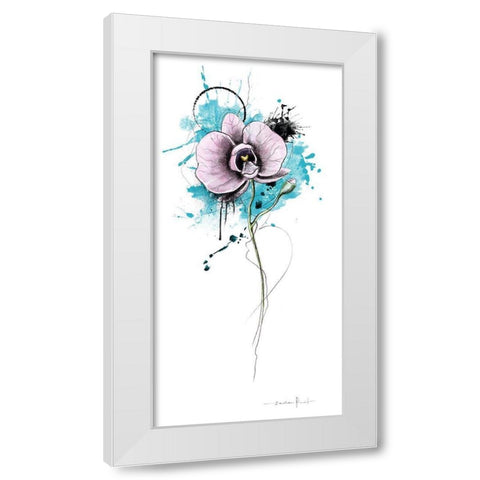 Trash poetry fleurie II White Modern Wood Framed Art Print by Zacher-Finet, Isabelle
