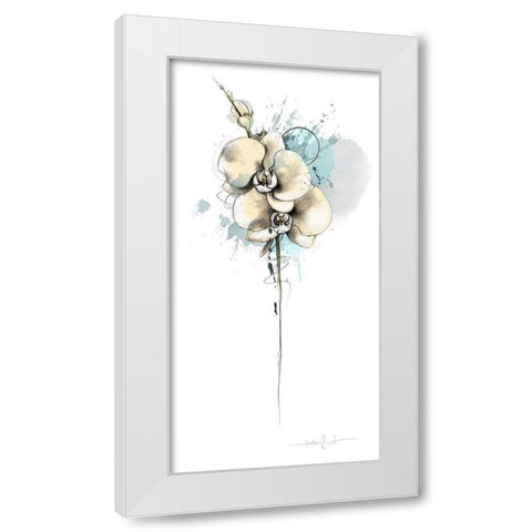 Trash poetry fleurie IV White Modern Wood Framed Art Print by Zacher-Finet, Isabelle