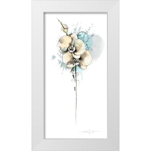 Trash poetry fleurie IV White Modern Wood Framed Art Print by Zacher-Finet, Isabelle
