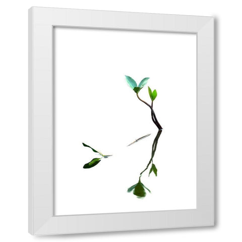 Softly Dream Part I White Modern Wood Framed Art Print by Steger, Uwe