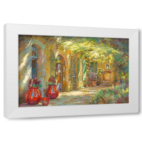 Chez Ebene White Modern Wood Framed Art Print by Messely, Johan