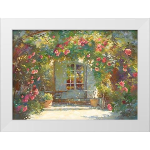 Parfum d ete White Modern Wood Framed Art Print by Messely, Johan