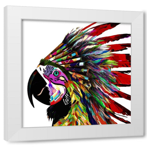 Loco White Modern Wood Framed Art Print by GRIFF
