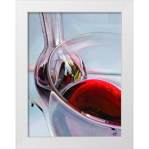 Rouge dhiver White Modern Wood Framed Art Print by Heneuy, William