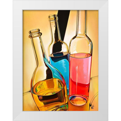 Ambiance Festive White Modern Wood Framed Art Print by Heneuy, William