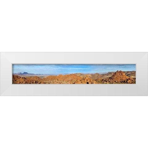 Damaraland White Modern Wood Framed Art Print by Hillert, Peter