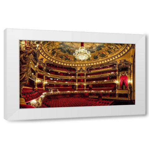 Opera Room II White Modern Wood Framed Art Print by Ronin