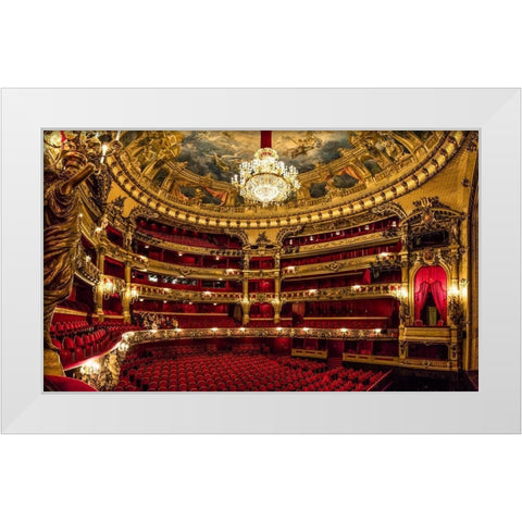 Opera Room II White Modern Wood Framed Art Print by Ronin