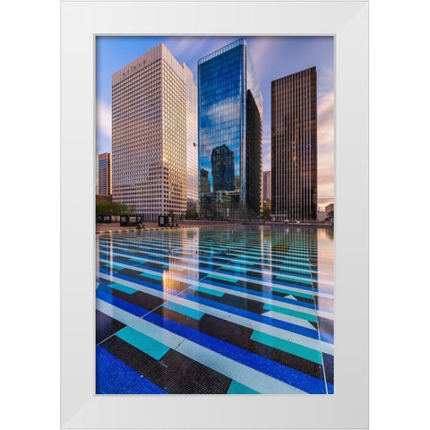 La Defense White Modern Wood Framed Art Print by Bertrande, Arnaud