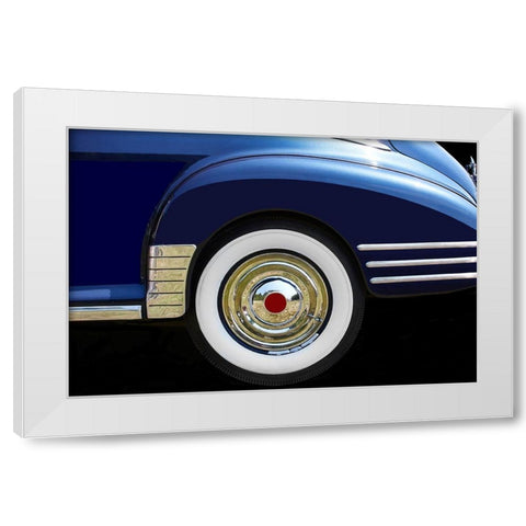 Blue Road I White Modern Wood Framed Art Print by Hillert, Peter